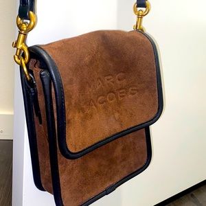 Marc Jacobs brown suede crossbody